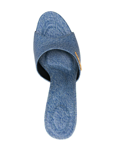 Women's Blue Lucienne Heeled Sandals 80 Mules