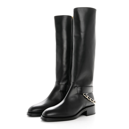 Women's Calfskin Side Zip Boots