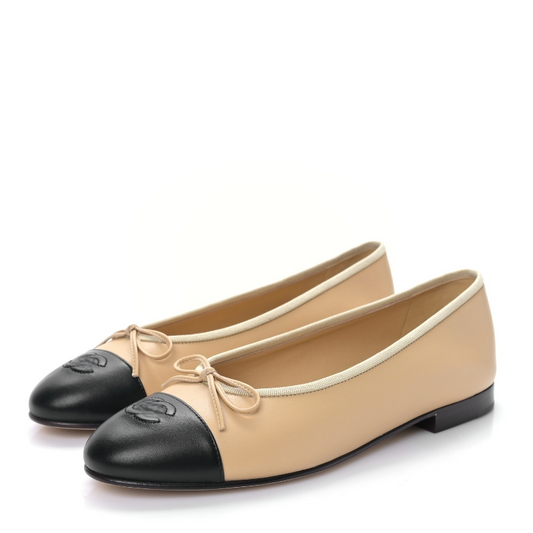 Women's Lambskin Cap Tow CC Ballerina Flats