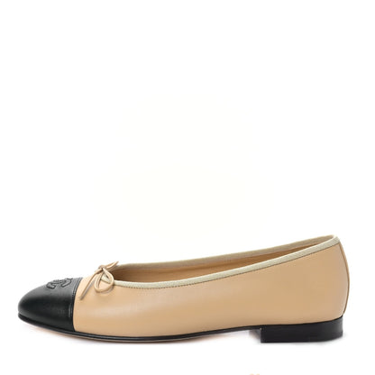 Women's Lambskin Cap Tow CC Ballerina Flats