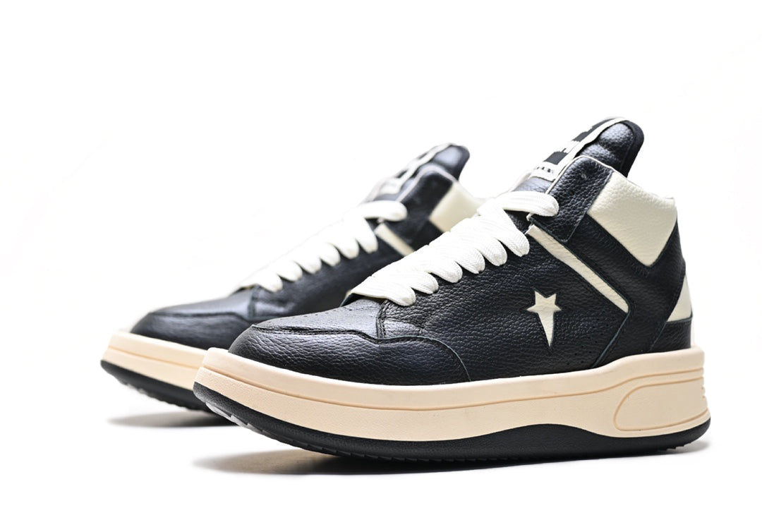 Women and Men's RO DRKSHDW x DRKSHDW Turbowpn leather sneakers