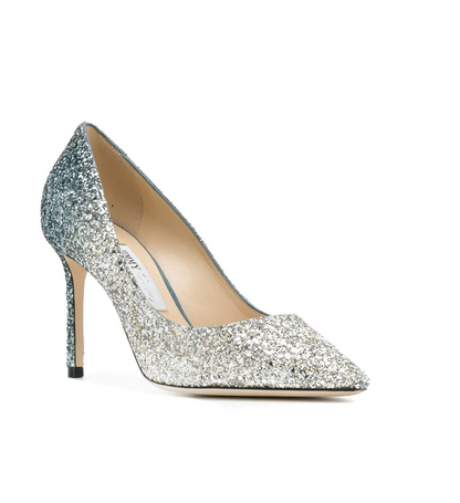 Women's Spring Summer Love 85 All-Over Coarse Glittered Courts High Heels