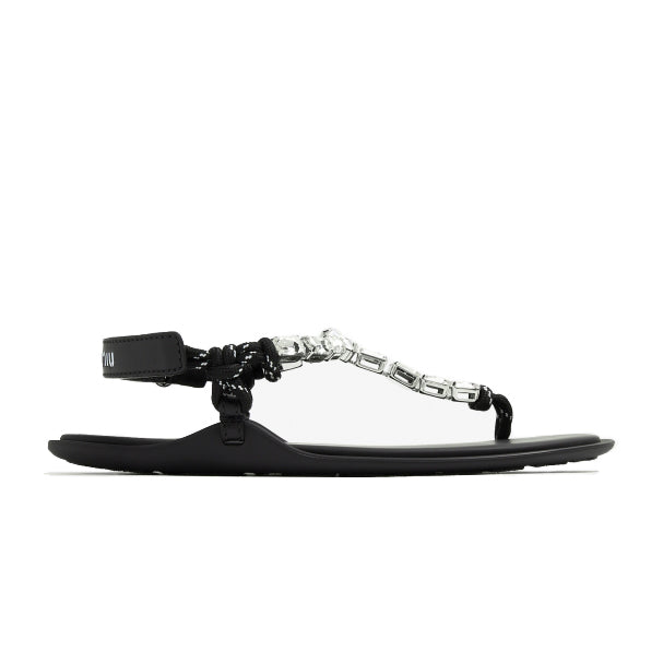 Women's Cotton Cord Thong Flat Sandals