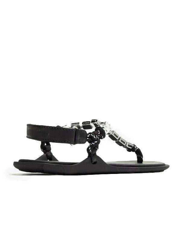 Women's Cotton Cord Thong Flat Sandals