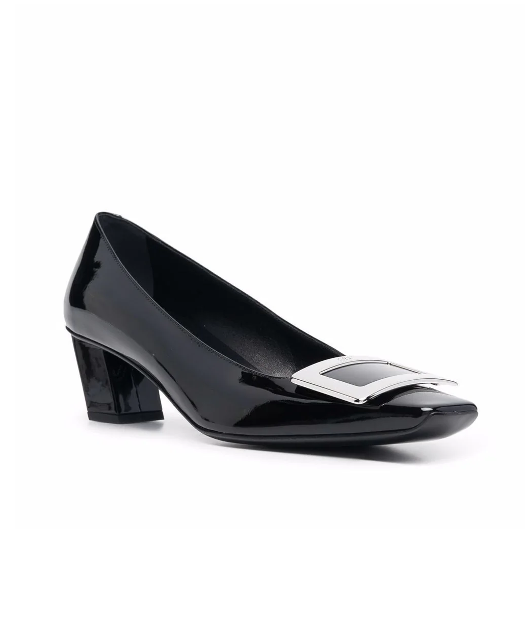 Women's Office Comfortable Pumps Trompette Embellished Buckle Pumps