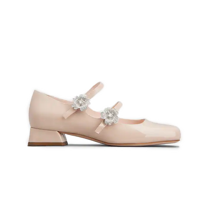 Women's Bouquet Strass Babies Ballerinas in Patent Leather