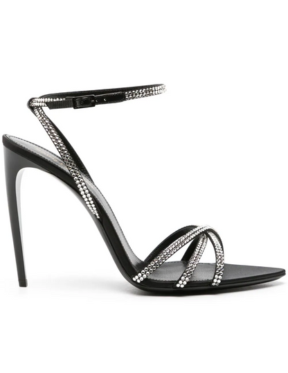 Women's 105mm rhinestone-embellished sandals