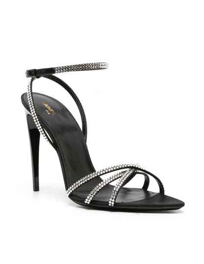 Women's 105mm rhinestone-embellished sandals