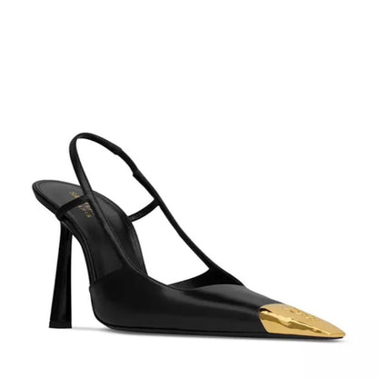 Women's Jeanne Slingback Pumps in Smooth Leather