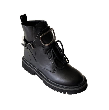 Women's VLOGO SIGNATURE CALFSKIN COMBAT BOOT