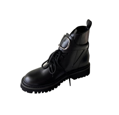 Women's VLOGO SIGNATURE CALFSKIN COMBAT BOOT