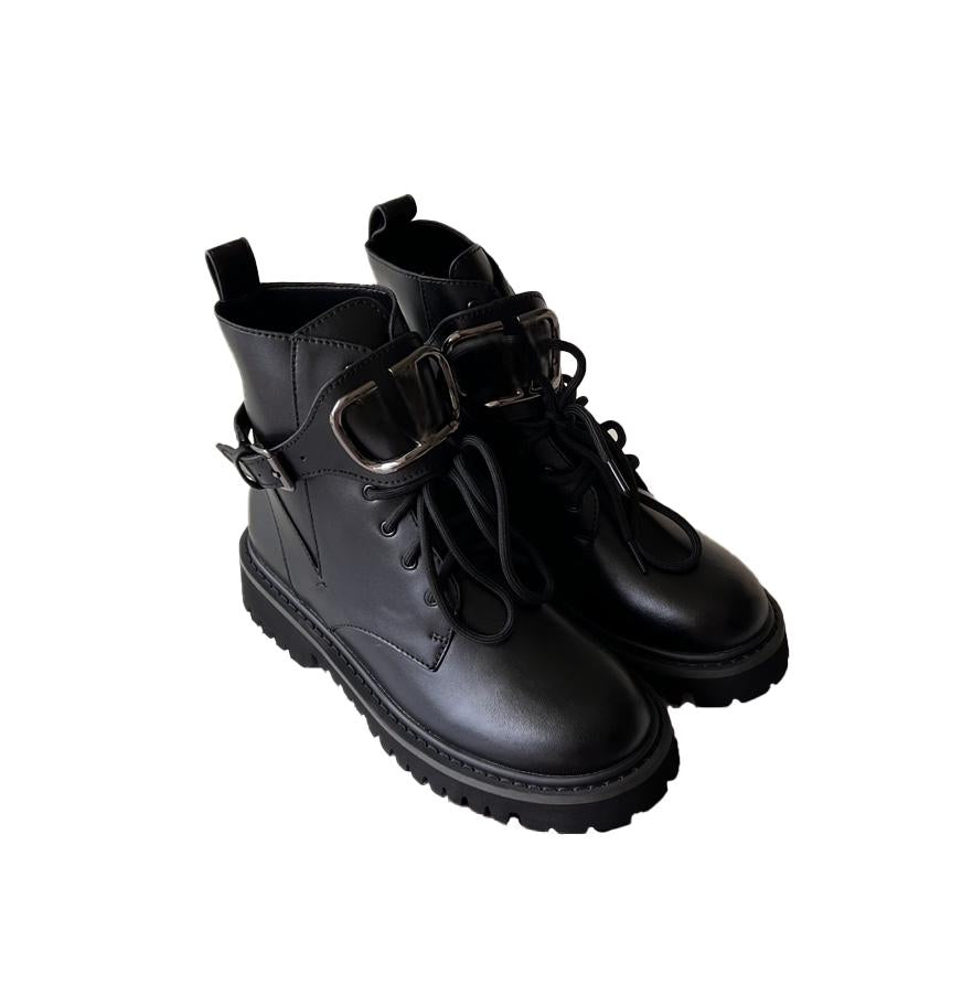 Women's VLOGO SIGNATURE CALFSKIN COMBAT BOOT