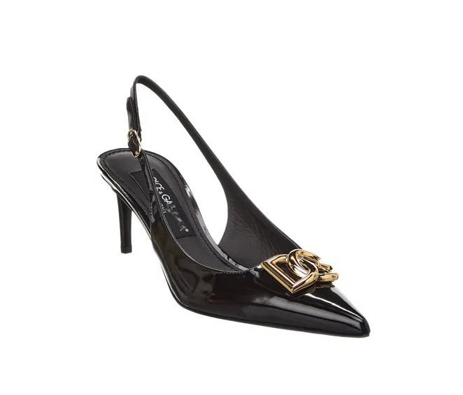 Women's 60mm/90mm logo-plaque slingback pumps