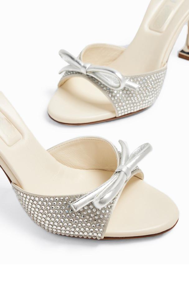 Women's Crystal Satin Sandals