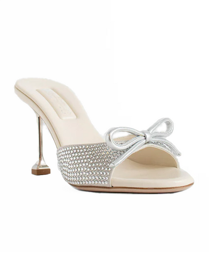 Women's Crystal Satin Sandals