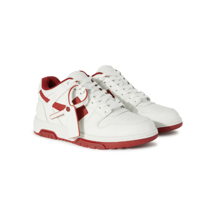 Signature Arrows Motif Men's Out of Office Lace-up Panelled Design Sneakers Red/White/Black